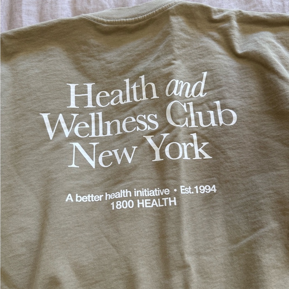 Sporty & Rich Olive Green Health and Wellness Club Tee